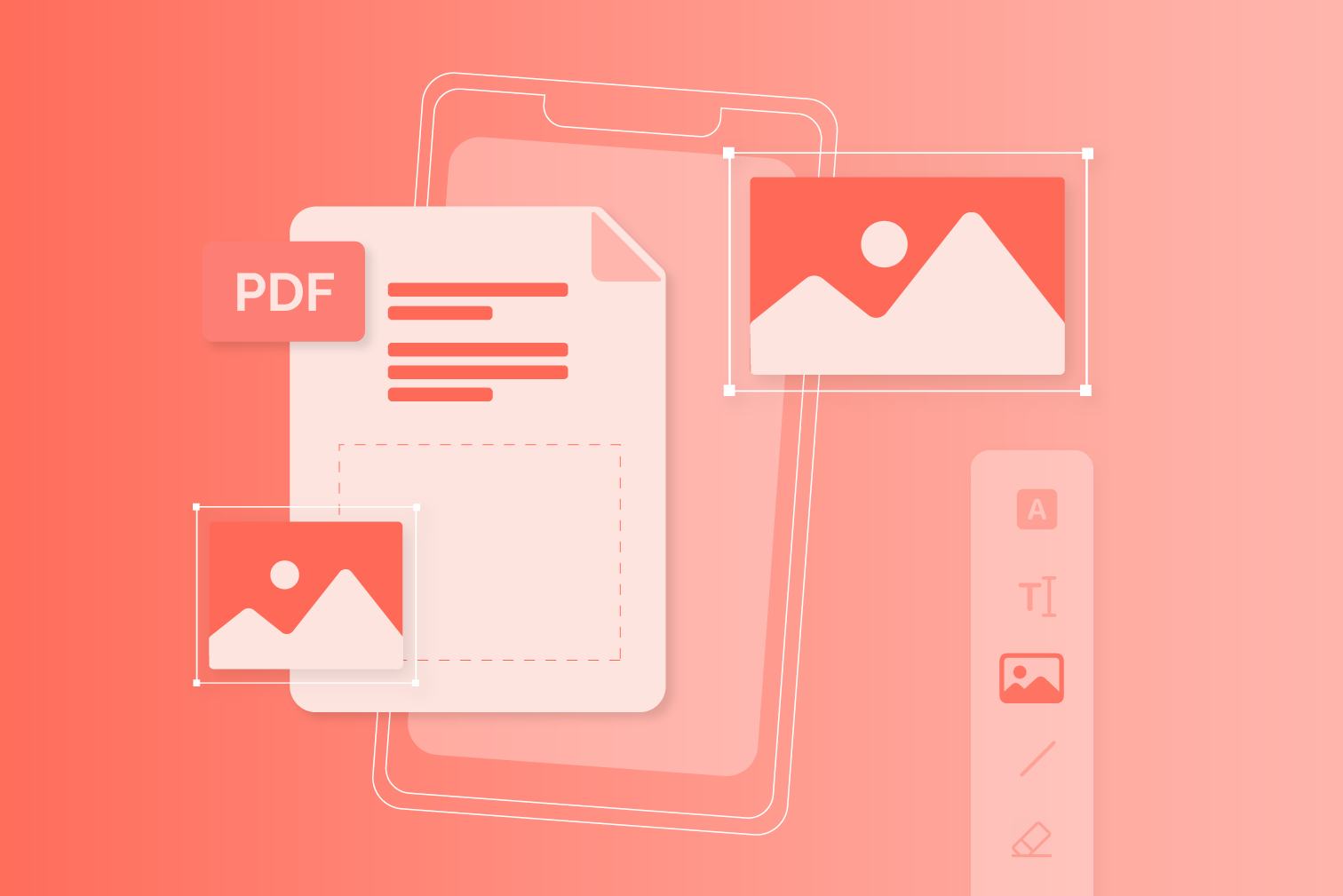 How to add images to PDF on mobile